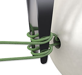 Pliers knotting thread